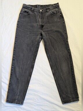 Levi's Orange Tab Black Straight Leg Jeans - Women's Medium